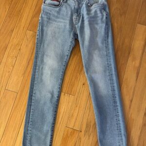 Tommy Jeans Vintage High-Waisted Denim Jeans – Light Wash, Size 29-90s Y2K Style